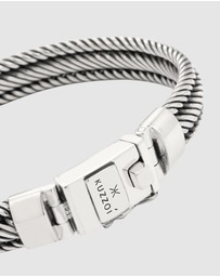 Kuzzoi - ICONIC EXCLUSIVE - Bracelet Male Kingchain 925 Sterling Silver Oxidized