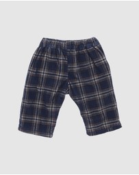 Bebe by Minihaha - Jake Check Cord Pull On Pants - Babies