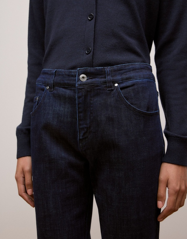 Trenery - Australian Cotton Blend Boyfriend Jean in Dark Indigo