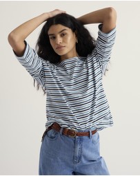 Seasalt - Seasalt Cornwall Blue Tremayne Quay Jersey Top
