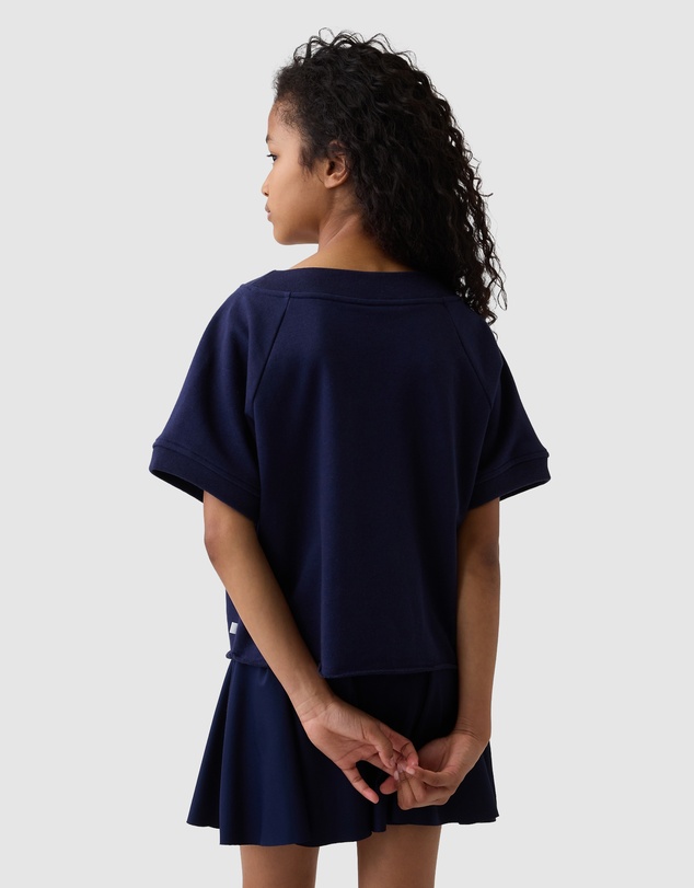 GAP - LE SS Logo V Neck T-Shirt - Teens