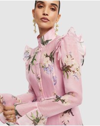 LEO LIN - Katrina Butterfly Sleeve Midi Dress