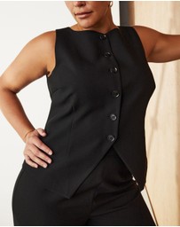 Atmos&Here Curvy - Lottee Scoop Neck Vest