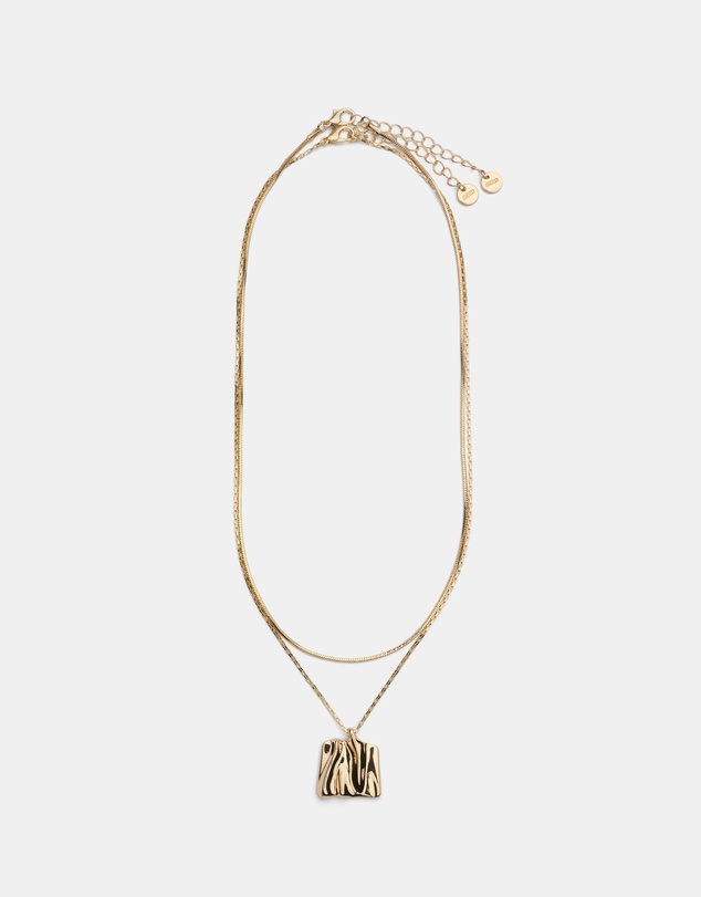 Seed Heritage - Square Molten Pendant Necklace