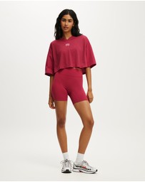 Cotton On Body Active - Active Mesh Cropped Graphic Tee