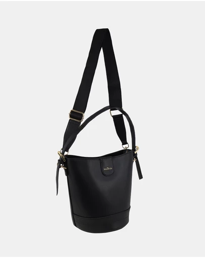 Milleni - Milleni Ladies Vegan Leather Bucket Crossbody Bag