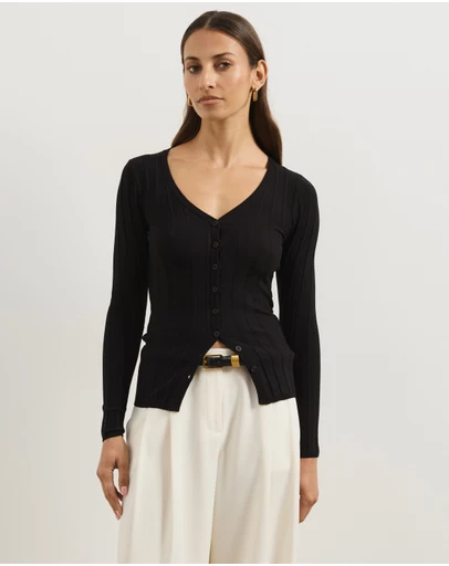 Atmos&Here - Mina V-Neck Knitted Top