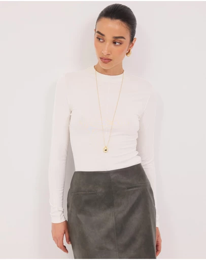Calli - Astor Babylocked Long Sleeve Top