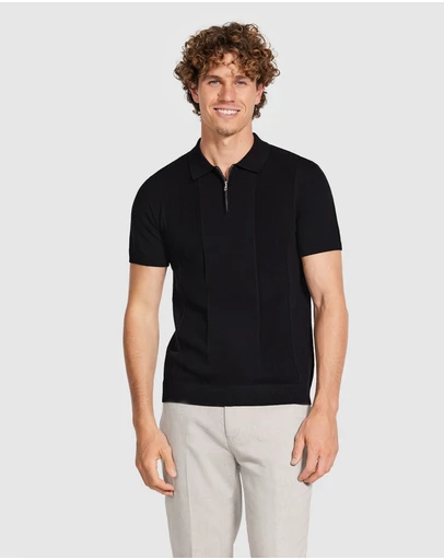 Tarocash - Stilone Zip Knit Polo