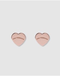 Von Treskow - Von Treskow Flat Heart Studs
