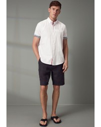 NEXT - Textured Trimmed Short Sleeve Shirt