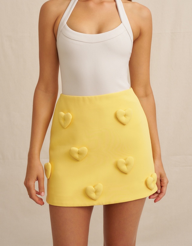 BY JOHNNY. - Amora Heart Mini Skirt