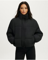 Cotton On Body Active - The Mother Puffer Funnel Neck Jacket