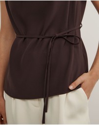 Witchery - Cowl Tie Belt Top