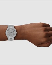 Michael Kors - Billie Silver Tone Chronograph Watch