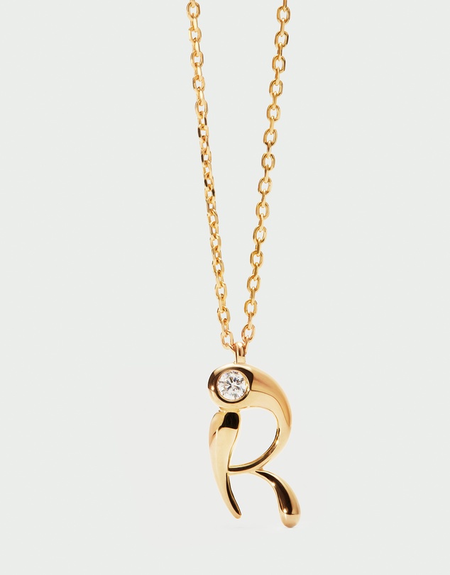 PDPAOLA - Initial 2026 R Pendant Necklace