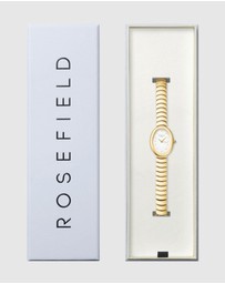 Rosefield - Ovale White Matte Gold-Tone Bracelet Watch