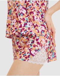 Sans Complexe - Suzan Fantaisy Floral Print Pyjama Short With Lace