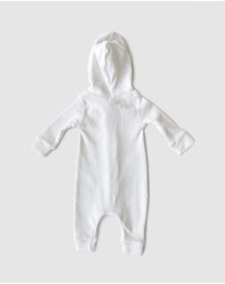 WITH LOVE FOR KIDS - Basics Thick Ribbed Hooded All In One - Babies