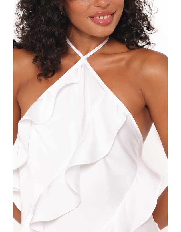 Petal & Pup - Valery Halterneck Mini Dress - White