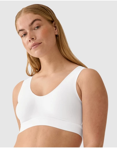 Naturana - Back & Side Smoothing Wirefree Crop Top Bra