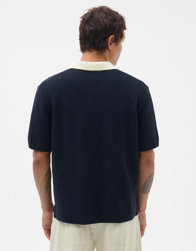 AERE - Contrast Collar Relaxed Cotton Polo