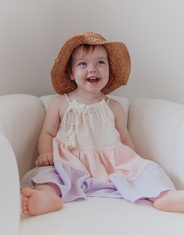 WITH LOVE FOR KIDS - Cotton Muslin Dress - Babies - Kids
