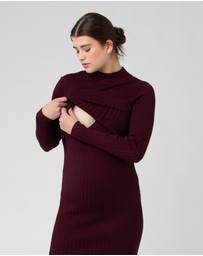 Ripe Maternity - Nella Rib Nursing Knit Dress