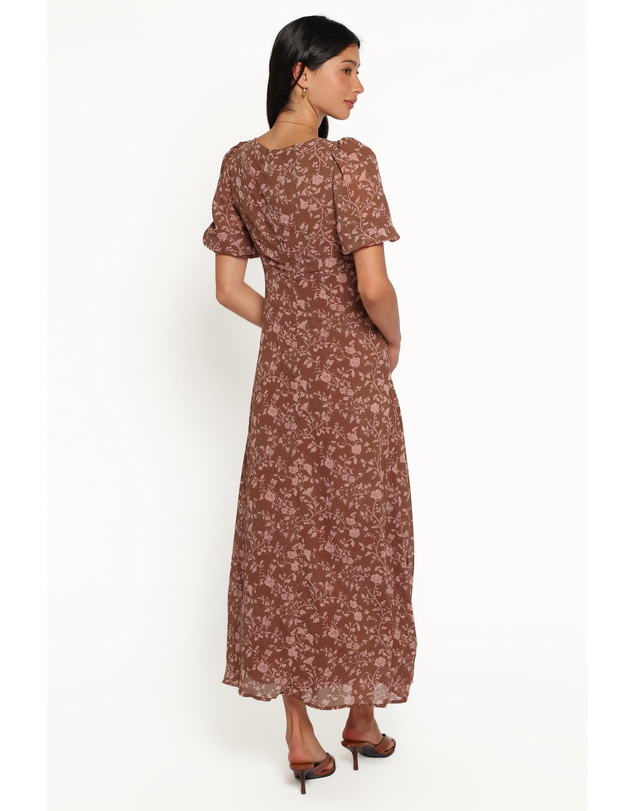 Petal & Pup - Munro Maxi Dress - Brown Floral