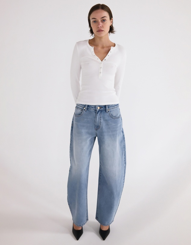Abrand - 95 Barrel Crop Jeans - ICONIC EXCLUSIVE