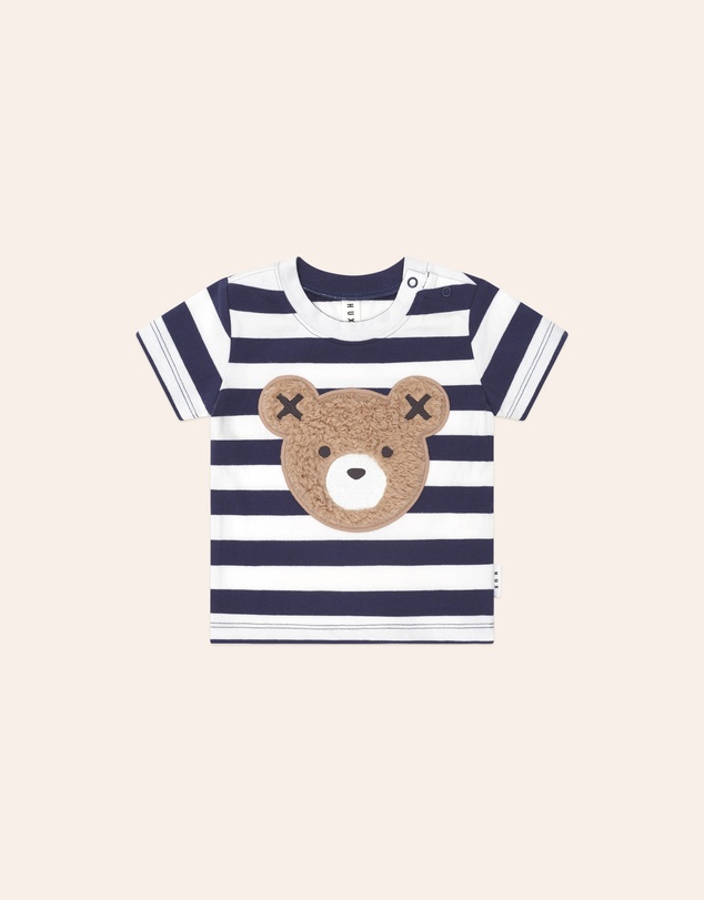 Huxbaby - Furry Huxbear Stripe Tee - Babies-Kids