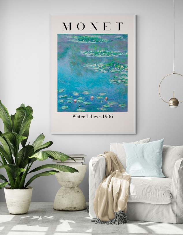 Inka Arthouse - Water Lilies by Claude Monet Art Print