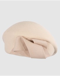 Max Alexander - Winter Beige Felt Beret Hat