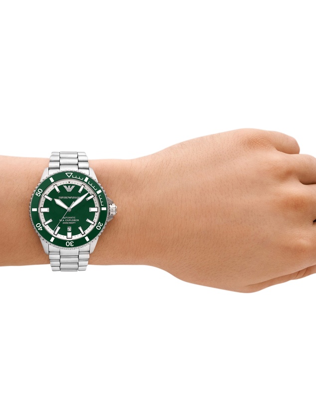 Emporio Armani - Silver Tone Analogue Watch