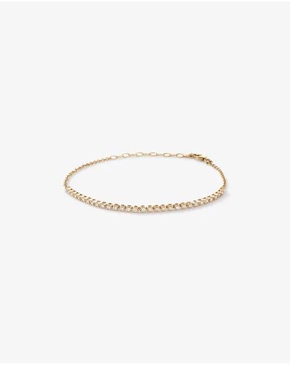 Michael Hill - 0.50 Carat TW Laboratory-Grown Diamond Tennis Bracelet in 10kt Yellow Gold