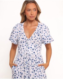 Petal & Pup - Roberts Maxi Dress - Blue Ditsy Floral