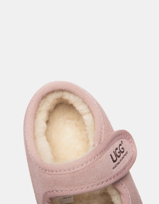 EVERAU - Australian Shepherd Ugg Millie Toddler Cow Suede Upper Loafer Oxfords Flats