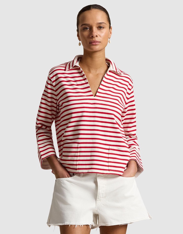 Polo Ralph Lauren - Striped Split-Placket Mariner Tee