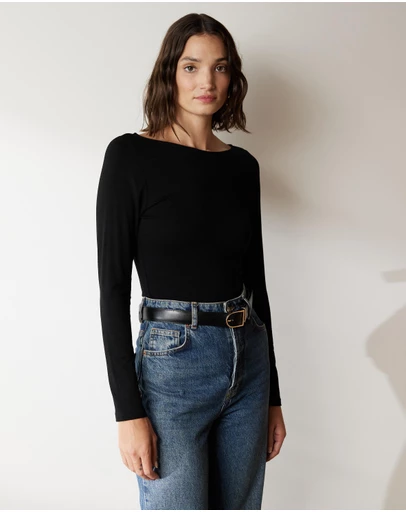 Atmos&Here - Boat Neck Bamboo Top