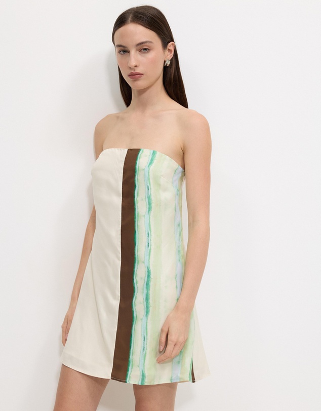 Calli - Stripe Shift Mini Dress