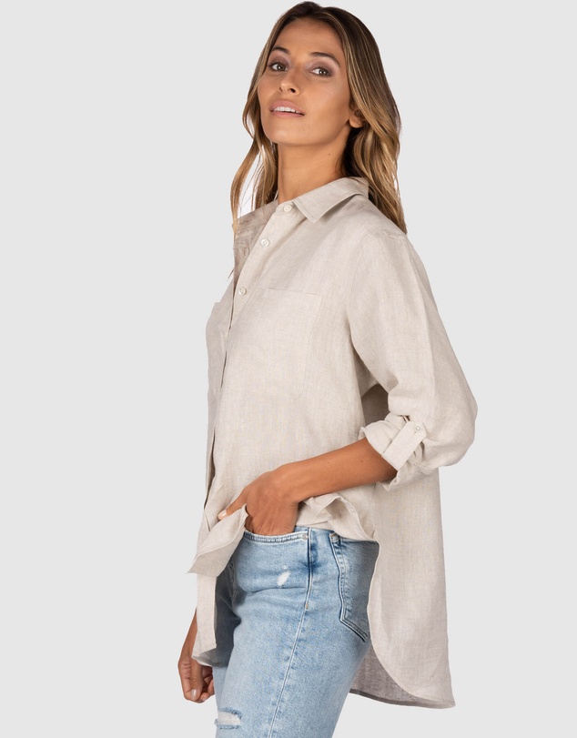 CAMIXA - Luna Oversize Linen Shirt