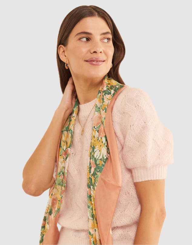 Sportscraft - Flora Square Silk Scarf