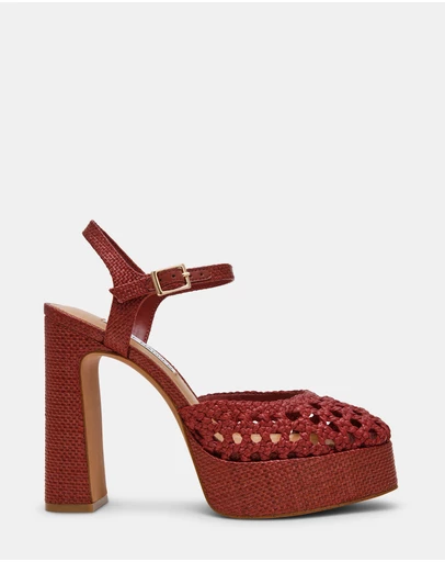 Steve Madden - Lexie-Raff Rust Heels