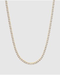 Nialaya Jewellery - Tennis Necklace in Gold