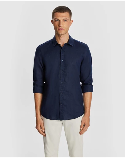 yd. - West Hampton Pure Linen Shirt