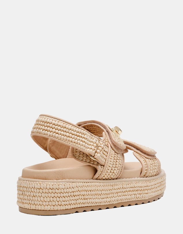 Steve Madden - Bigmona Natural Raffia Sandals