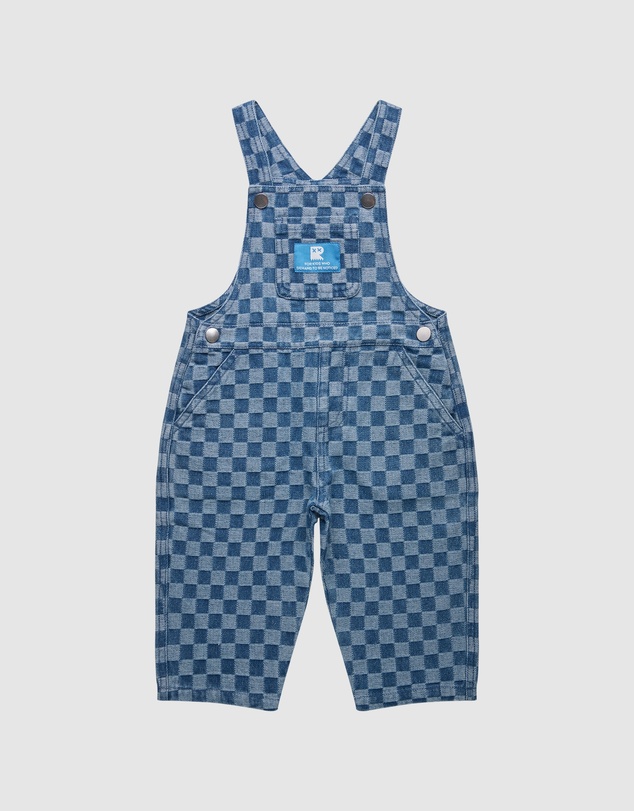 Rock Your Baby - Checkerboard Alfred Denim Overalls