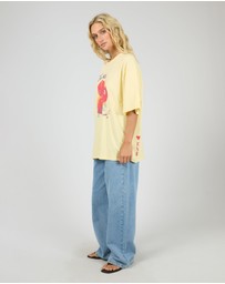 All About Eve - Snake Eyes Oversized Tee Yellow