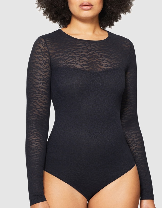 Nancy Ganz - Lace Supreme Long Sleeve Bodysuit