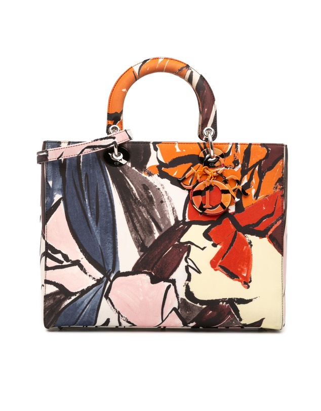Pre-Loved by Azura Reborn - Pre-Loved Large Canvas Floral Graffiti Lady Dior